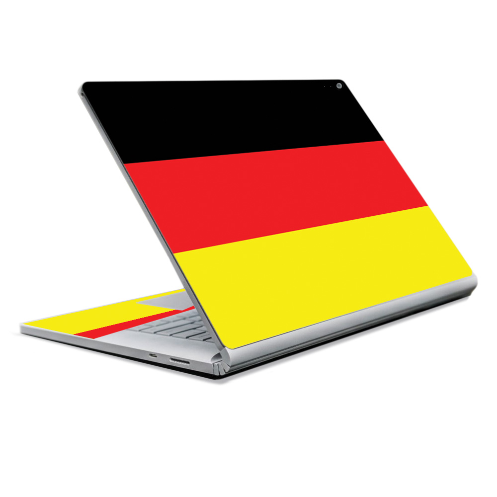 MISURFB215-German Flag Skin for 15 in. 2018 Microsoft Surface Book 2, German Flag -  MightySkins