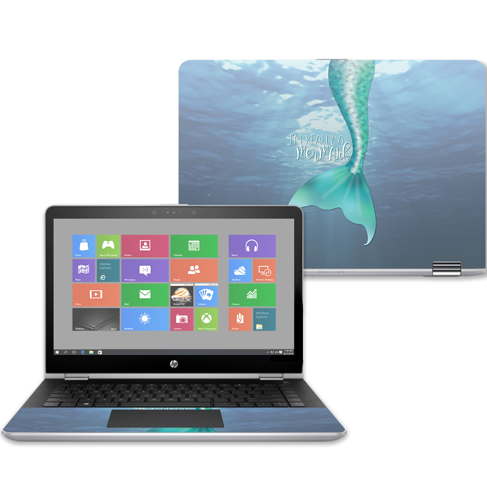 HPPX360143-Im Really A Mermaid Skin for 14 in. 2017 HP Pavilion X360, Im Really A Mermaid -  MightySkins