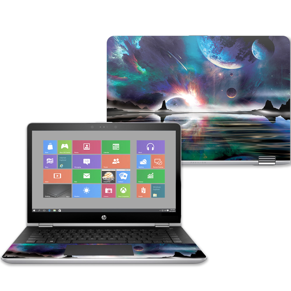 HPPX360143-Space Horizon Skin for 14 in. 2017 HP Pavilion X360, Space Horizon -  MightySkins