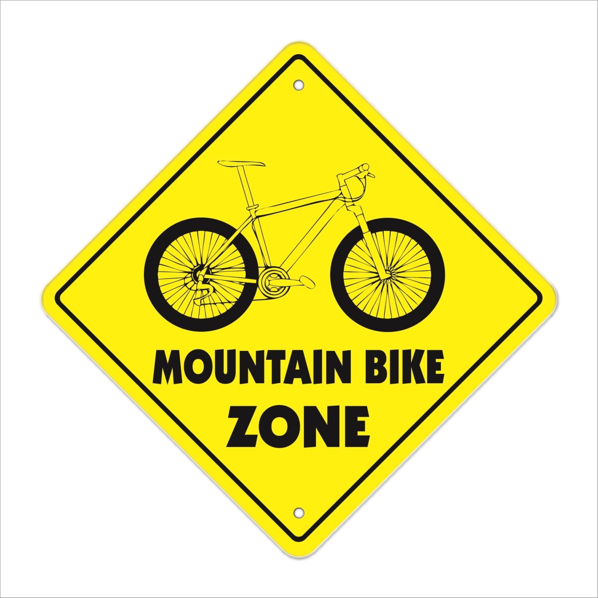 X-MOUNTAIN BIKE 12 x 12 in. Mountain Bike Crossing Zone Xing Sign -  SignMission