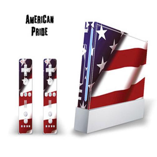 Picture of MightySkins WII-American Pride Decal Skin for Nintendo WII Console & Two Wiimote Controllers Sticker&#44; American Pride - 10 Piece