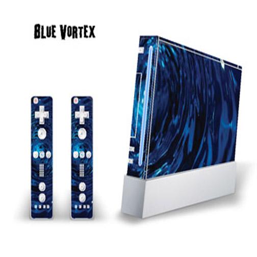 Picture of MightySkins WII-Blue Vortex Decal Skin for Nintendo WII Console & Two Wiimote Controllers Sticker&#44; Blue Vortex - 10 Piece