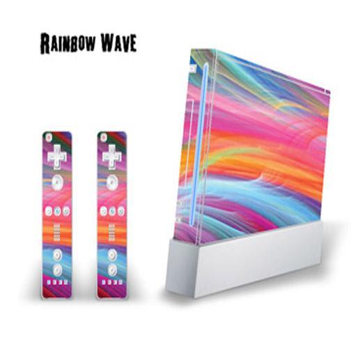 Picture of MightySkins WII-Rainbow Wave Decal Skin for Nintendo WII Console & Two Wiimote Controllers Sticker&#44; Rainbow Wave - 10 Piece
