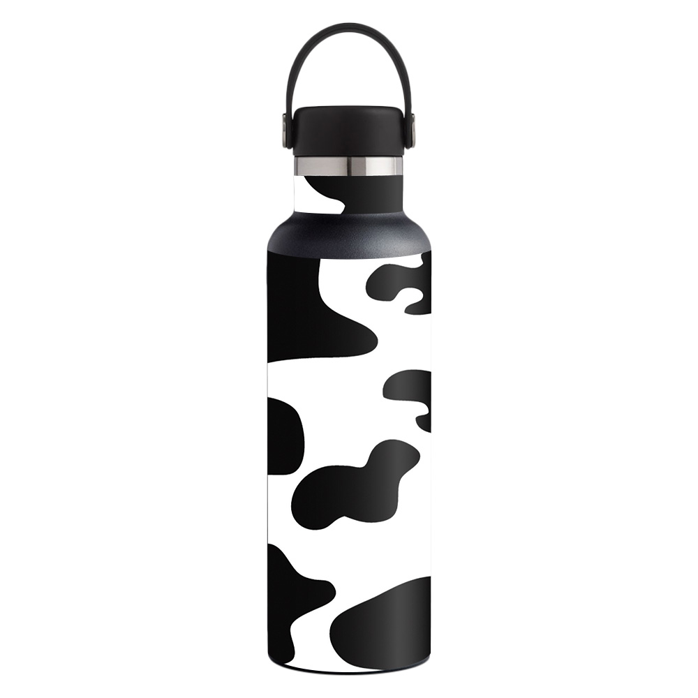 Picture of MightySkins HFST21-Cow Print Skin for 21 oz Standard Mouth Hydro Flask, Cow Print