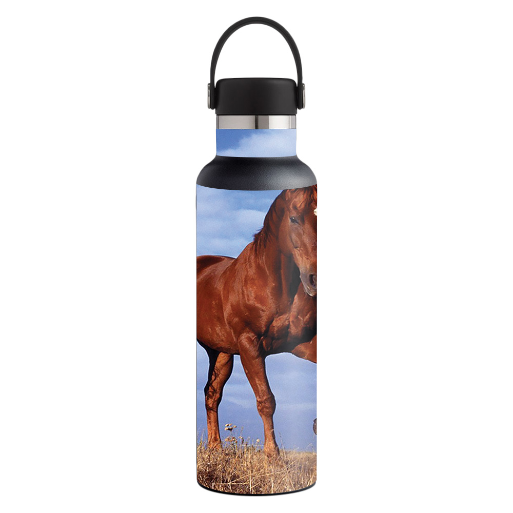 Picture of MightySkins HFST21-Horse Skin for 21 oz Standard Mouth Hydro Flask, Horse