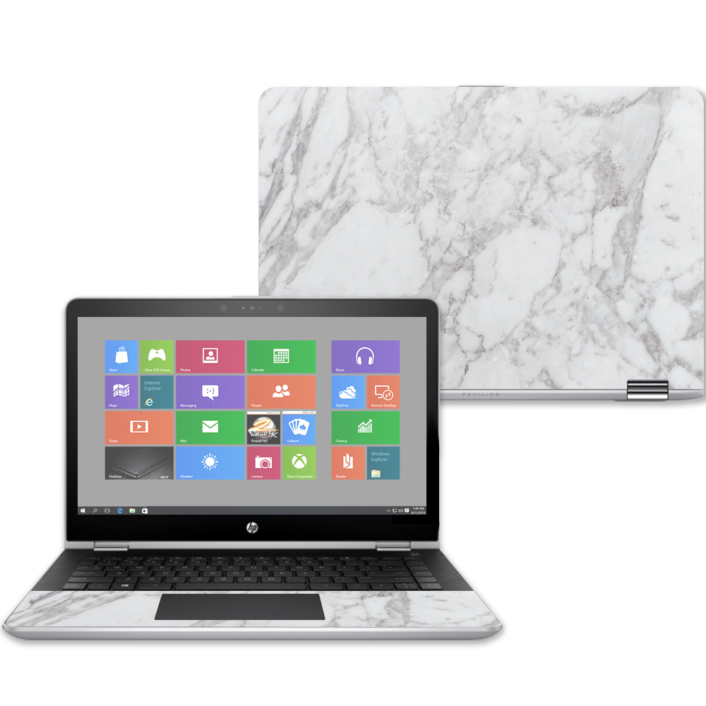 HPPX360143-Frost Marble Skin for 14 in. 2017 HP Pavilion X360, Frost Marble -  MightySkins