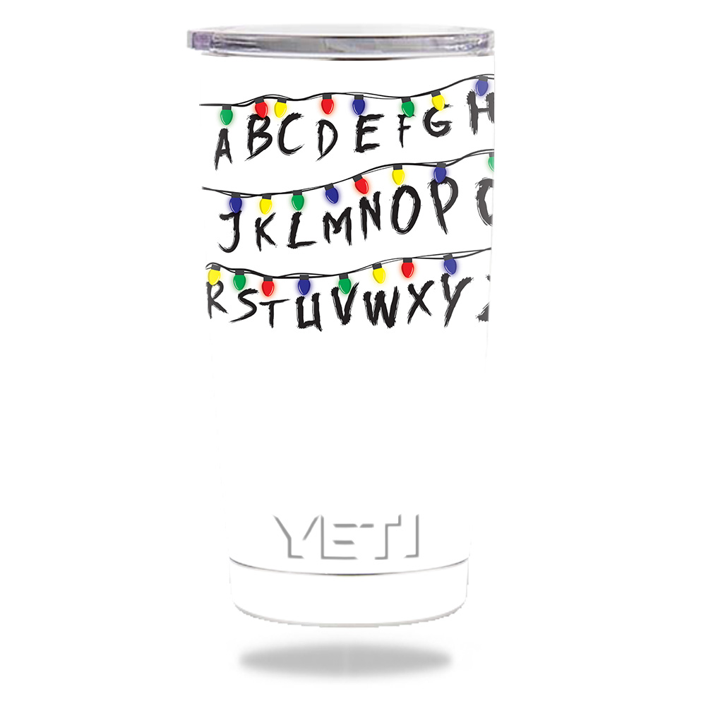 Picture of MightySkins YERAM20-Stranger Alphabet Skin for 20 oz Yeti Tumbler, Stranger Alphabet