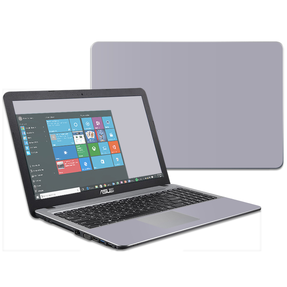 ASVIVO15-Solid Gray Skin for 15.6 in. Asus VivoBook X540SA X540LA, Solid Gray -  MightySkins