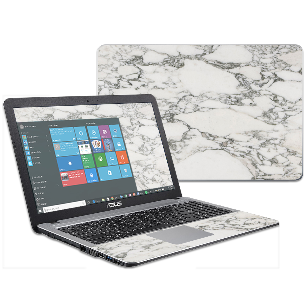 ASVIVO15-White Marble Skin for 15.6 in. Asus VivoBook X540SA X540LA, White Marble -  MightySkins