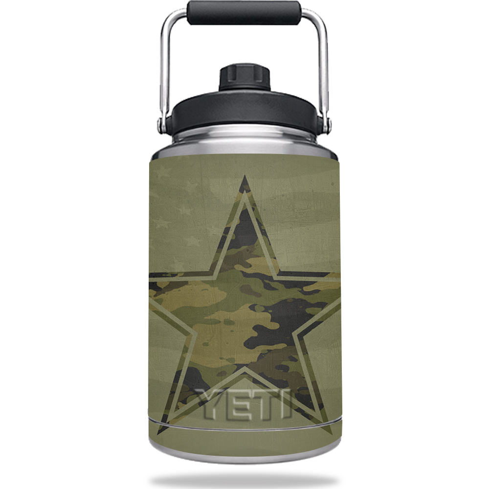 Picture of MightySkins YERAMJUG1-Army Star Skin for Yeti One Gallon Jug, Army Star