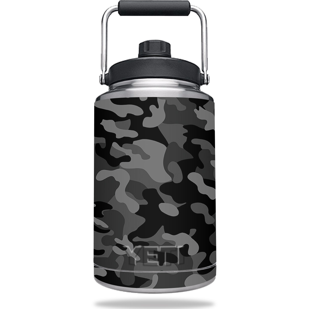 Picture of MightySkins YERAMJUG1-Black Camo Skin for Yeti One Gallon Jug, Black Camo