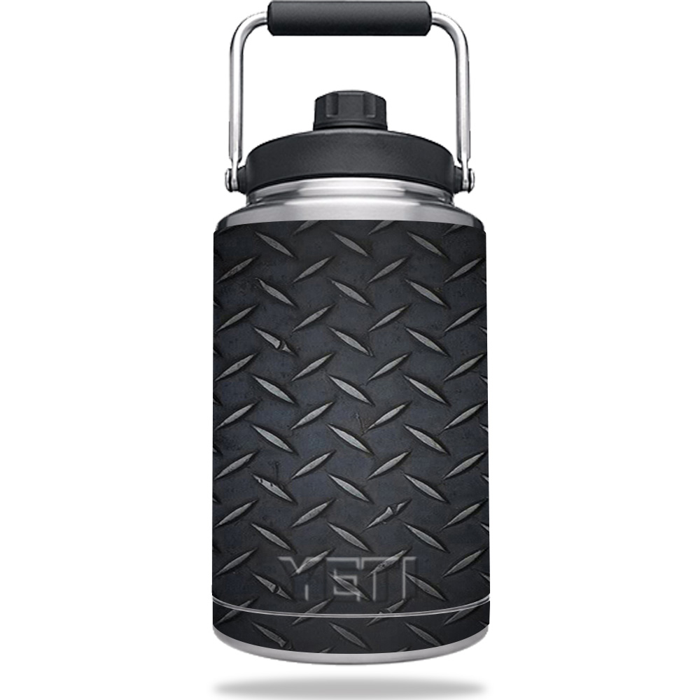 Picture of MightySkins YERAMJUG1-Black Diamond Plate Skin for Yeti One Gallon Jug, Black Diamond Plate