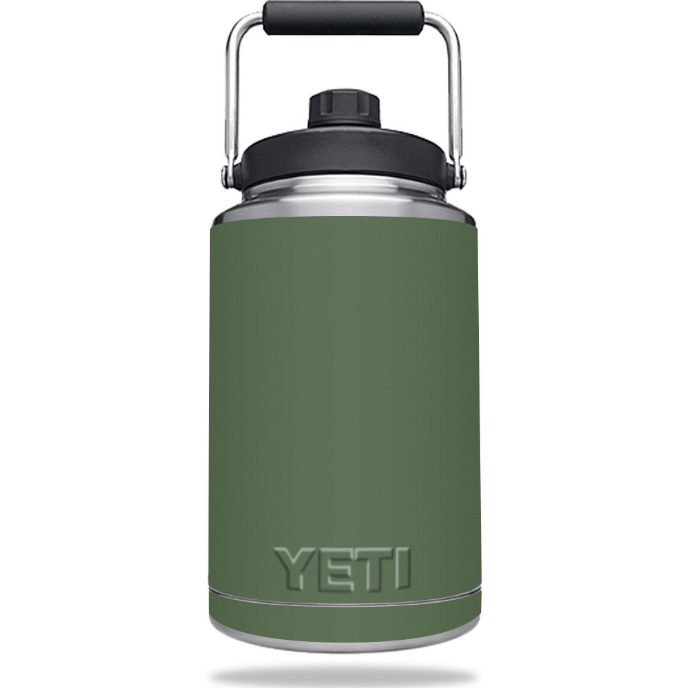 Picture of MightySkins YERAMJUG1-Solid Olive Skin for Yeti One Gallon Jug, Solid Olive