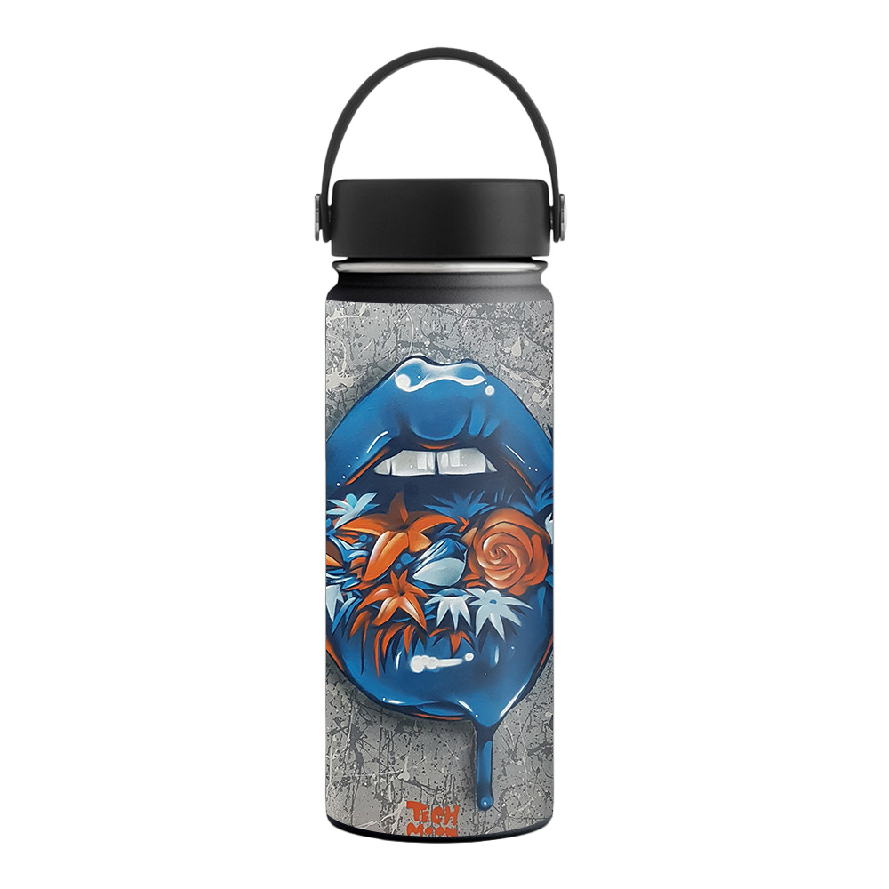 Picture of MightySkins HFWI18-Blue Lips Skin for 18 oz Wide Mouth Hydro Flask, Blue Lips