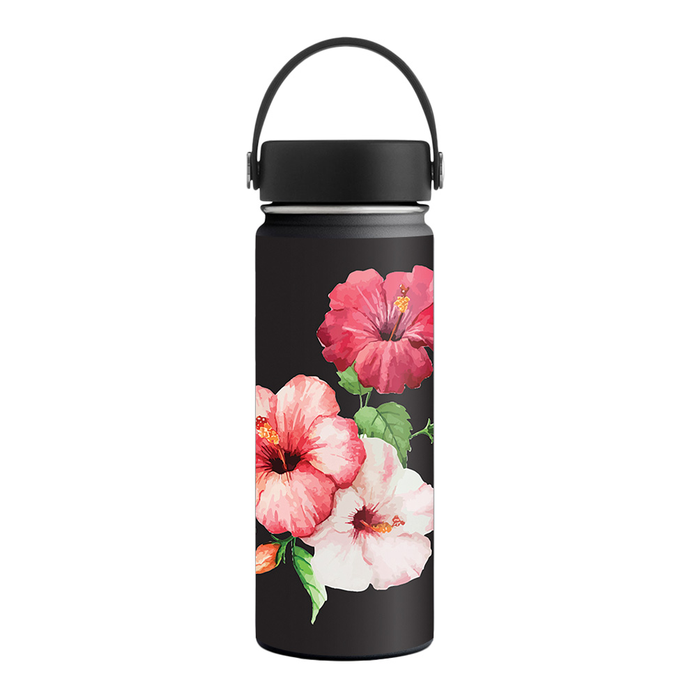 Picture of MightySkins HFWI18-Hibiscus Skin for 18 oz Wide Mouth Hydro Flask, Hibiscus