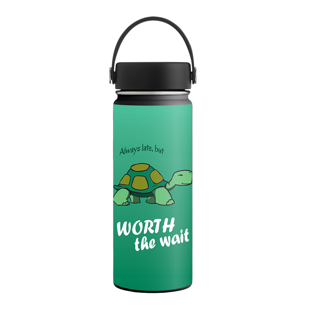 Picture of MightySkins HFWI18-Late Turtle Skin for 18 oz Wide Mouth Hydro Flask, Late Turtle