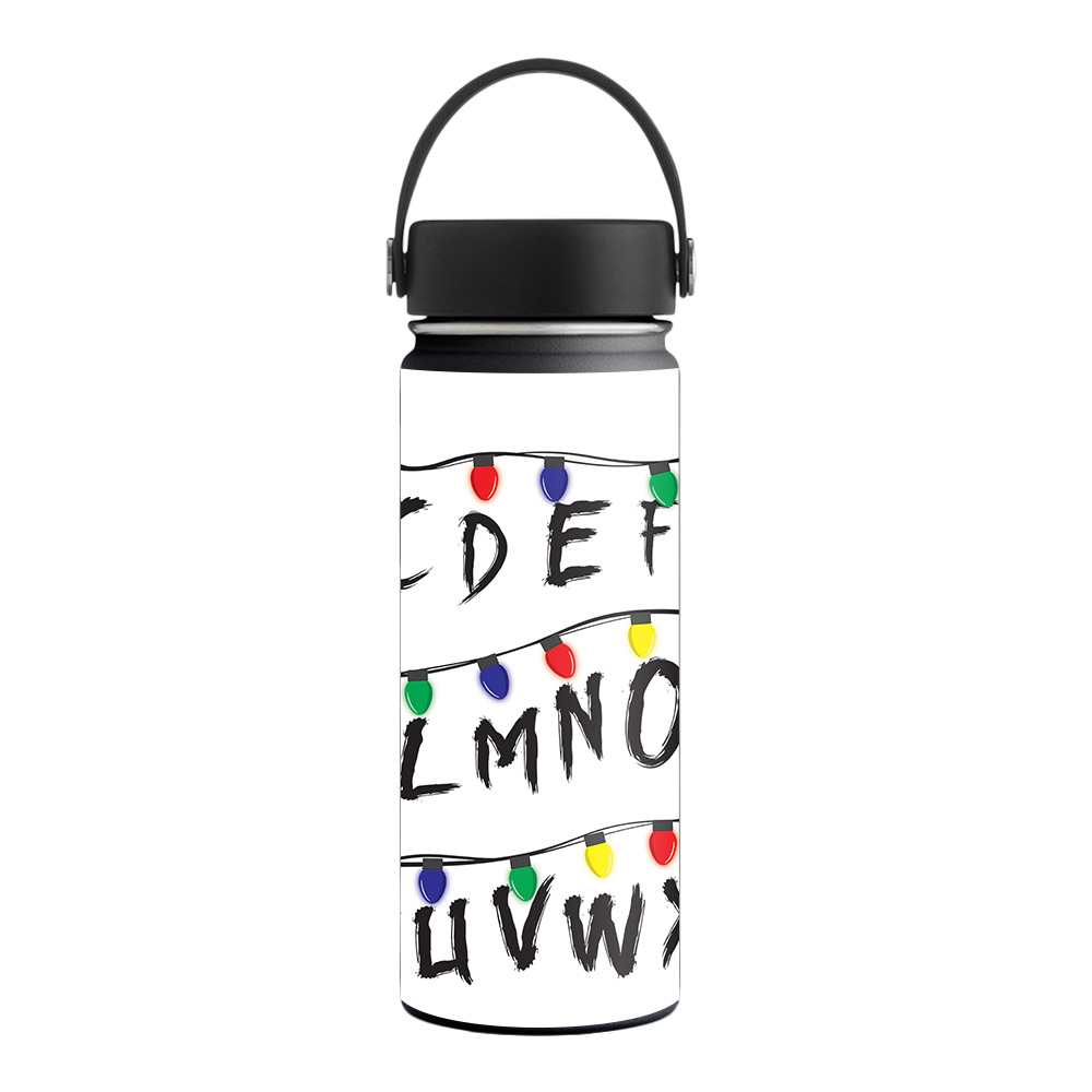 Picture of MightySkins HFWI18-Stranger Alphabet Skin for 18 oz Wide Mouth Hydro Flask, Stranger Alphabet