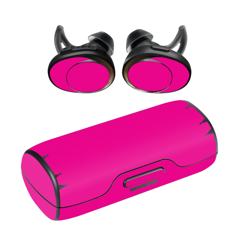 BOSOFR-Solid Hot Pink Skin for Bose Soundsport Free Wireless Headphones, Solid Hot Pink -  MightySkins