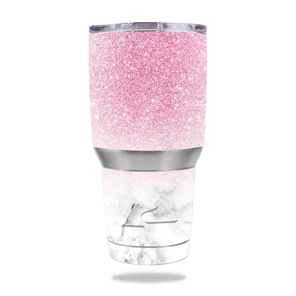 Picture of MightySkins OZTUM30-Marble Glitz Skin for 30 oz Ozark Trail Tumbler, Marble Glitz