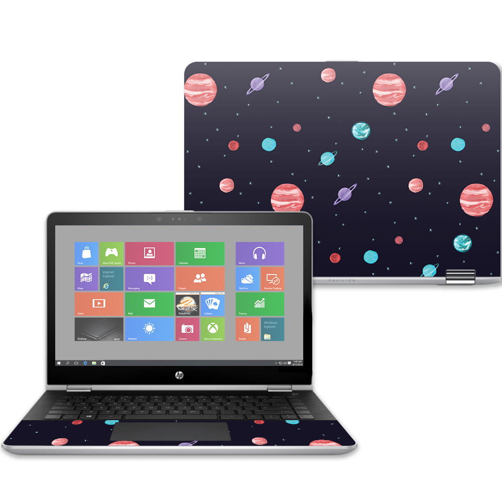 HPPX360143-Bright Night Sky Skin for 14 in. 2017 HP Pavilion X360, Bright Night Sky -  MightySkins