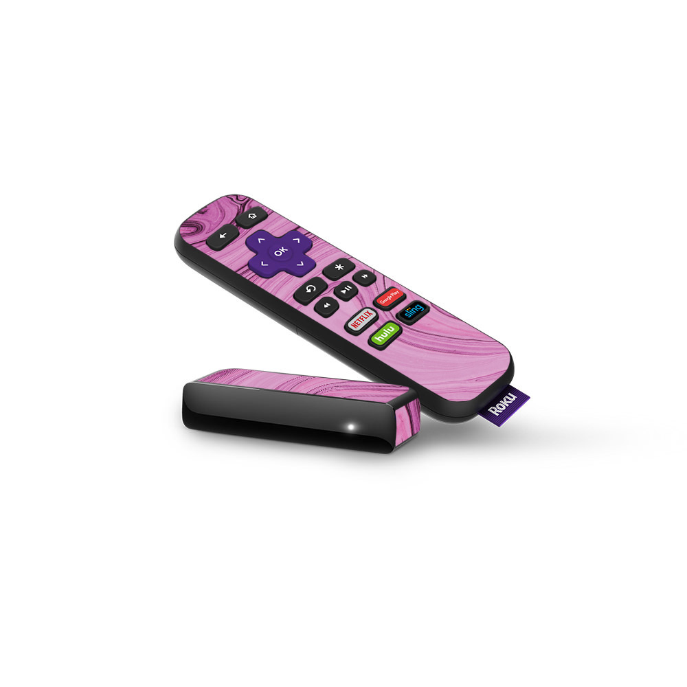 ROEXP-Pink Thai Marble Skin for Roku Express Remote, Pink Thai Marble -  MightySkins