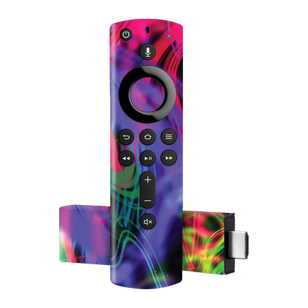 Picture of MightySkins AMFTV4K-Neon Splatter Skin for Amazon Fire TV Stick 4K&#44; Neon Splatter