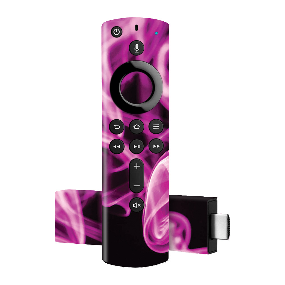 Picture of MightySkins AMFTV4K-Pink Flames Skin for Amazon Fire TV Stick 4K&#44; Pink Flames