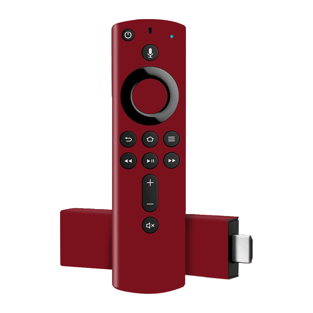 Picture of MightySkins AMFTV4K-Solid Burgundy Skin for Amazon Fire TV Stick 4K&#44; Solid Burgundy