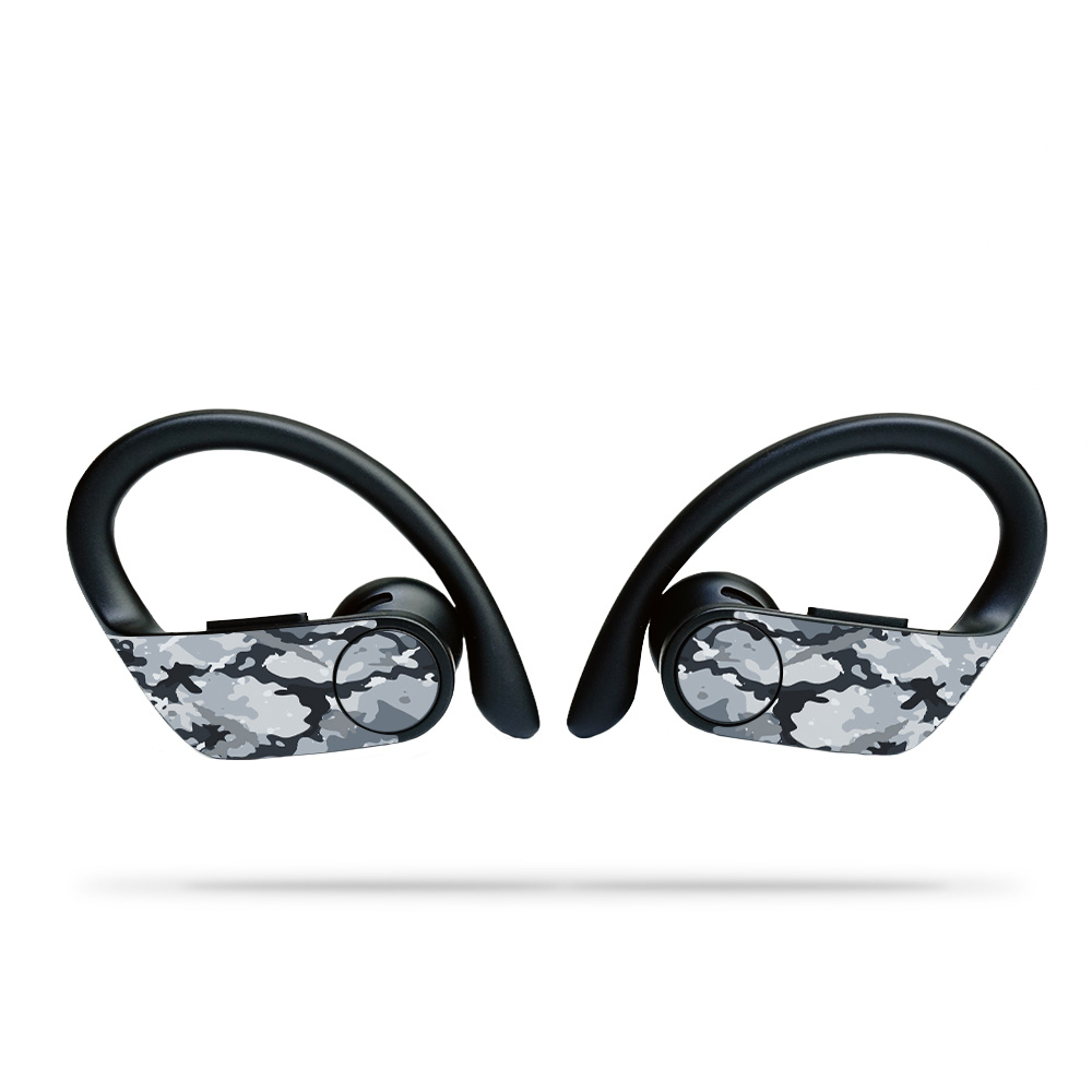 BEPOBPR-Gray Camouflage Skin for Dre Powerbeats Pro Wireless Headphones, Gray Camouflage -  MightySkins