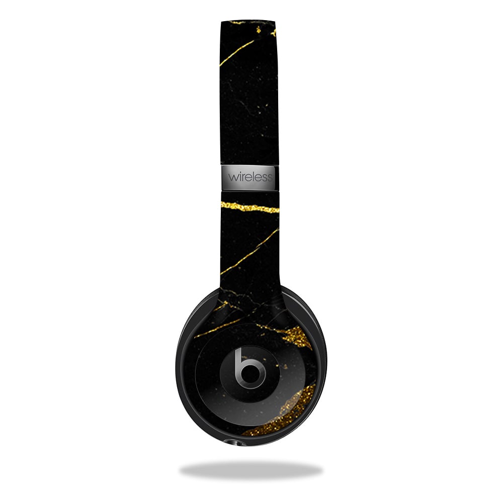 BESOLO3WI-Black Gold Marble Skin for Beats by Dr. Dre Solo 3 Wireless Headphones, Black Gold Marble -  MightySkins