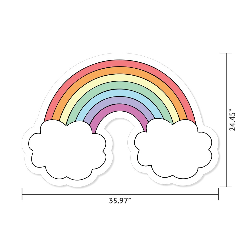 Picture of MightySkins RD-12-99956 Peel & Stick Wall Art - Removable Nature Lover Cute VSCO Girl Dorm Room Decor 12 in. Rainbow Sticker Vinyl Wall Decals