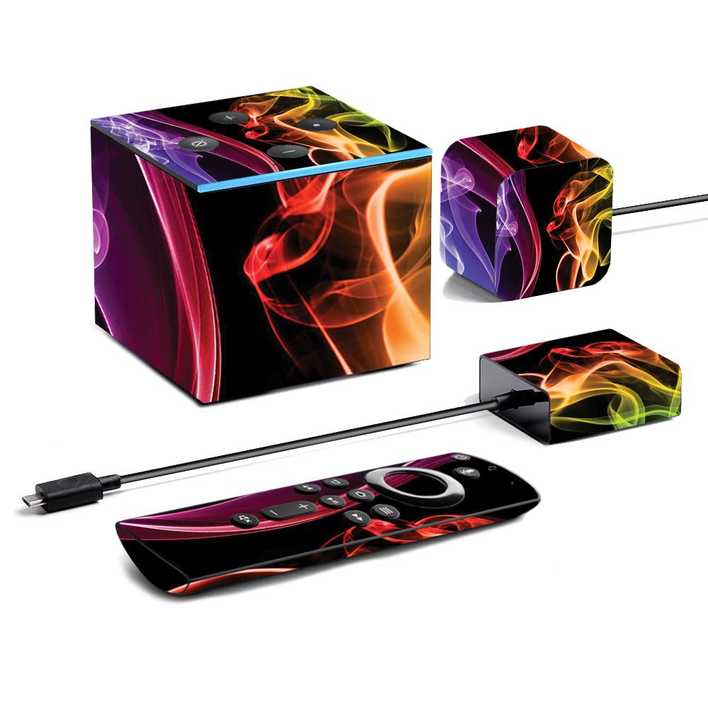 Picture of MightySkins AMFITVCU2-Bright Smoke Skin for Amazon Fire TV Cube 2020 - Bright Smoke
