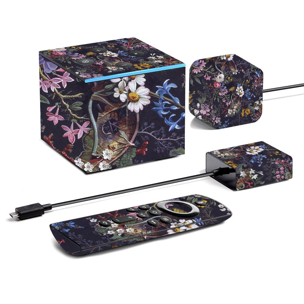 Picture of MightySkins AMFITVCU2-Midnight Blossom Skin for Amazon Fire TV Cube 2020 - Midnight Blossom