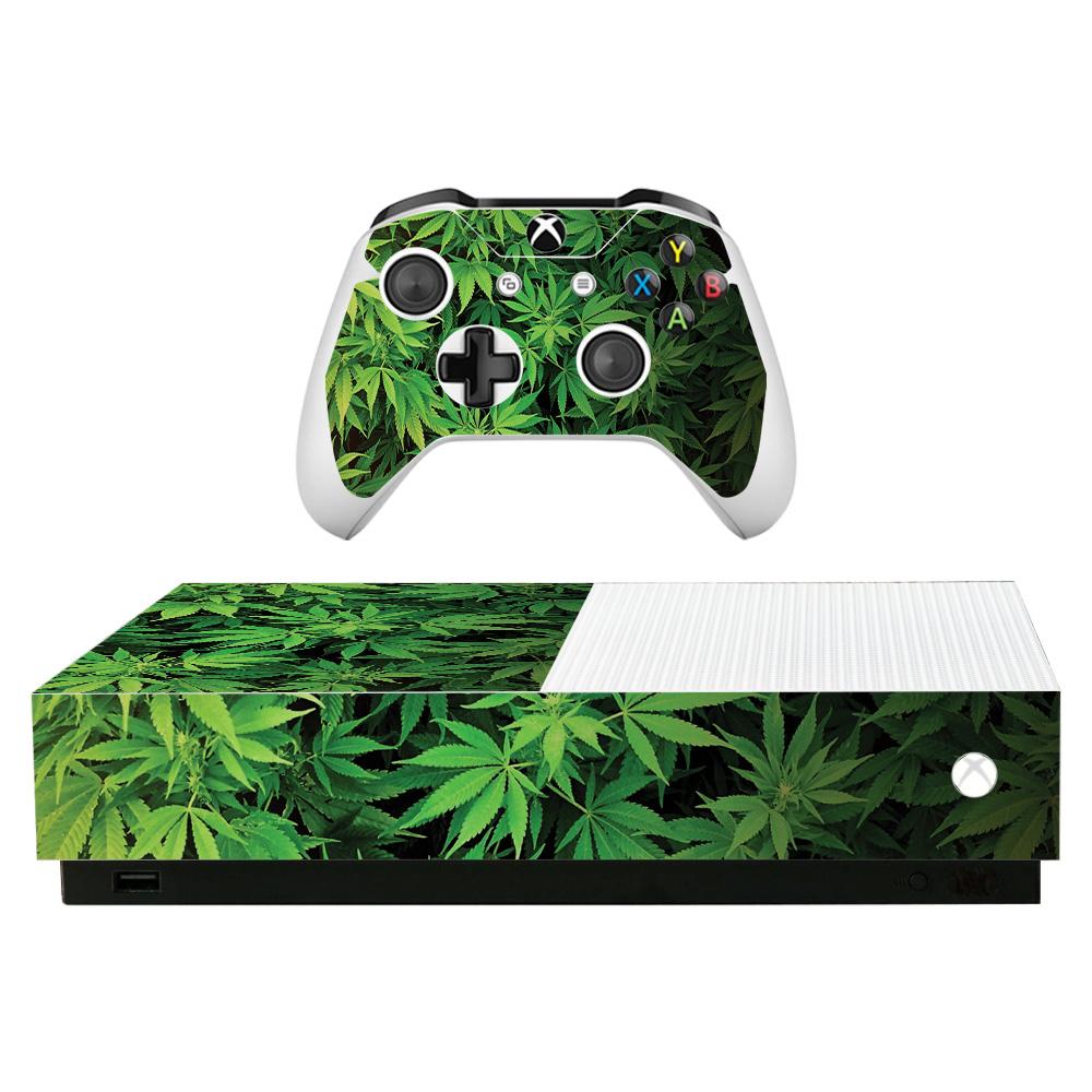 MIXBONSDI-Weed Skin for Microsoft Xbox One S All-Digital Edition - Weed -  MightySkins