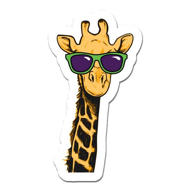 Picture of MightySkins RD-12-99879 Cool Giraffe 12 in. Peel & Stick Wall Art - Removable Cute Stylish Funny Cartoon Dorm Room Decor Sticker Vinyl Wall Decals