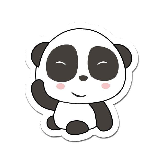 Picture of MightySkins D-DC-3-99869 Cute Panda 3 in. Laptop Sticker Decal Cute Stylish Funny Cartoon Dorm Room Decor Sticker Vinyl Decals