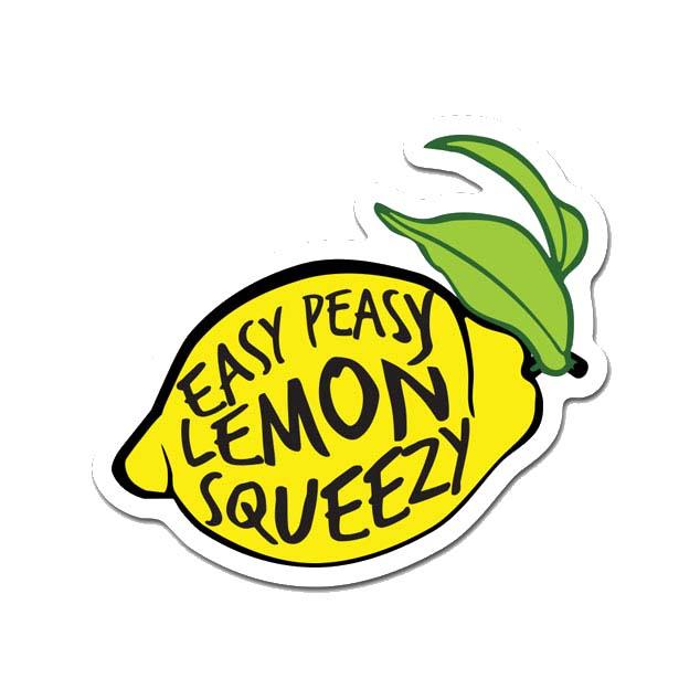 Picture of MightySkins D-DC-3-99847 Easy Peasy Lemon Squeezy 3 in. Laptop Sticker Decal Cute Stylish Funny Cartoon Dorm Room Decor Sticker Vinyl Decals