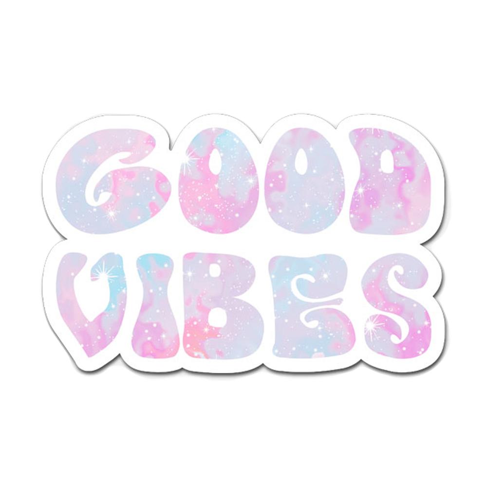Picture of MightySkins D-DC-3-99816 Good Vibes 3 in. Laptop Sticker Decal Cute Stylish Funny Cartoon Dorm Room Decor Sticker Vinyl Decals