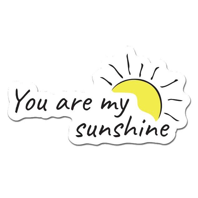 Picture of MightySkins RD-12-99631 You Are My Sunshine 12 in. Peel & Stick Wall Art - Removable Cute Stylish Funny Cartoon Dorm Room Decor Sticker Vinyl Wall Decals