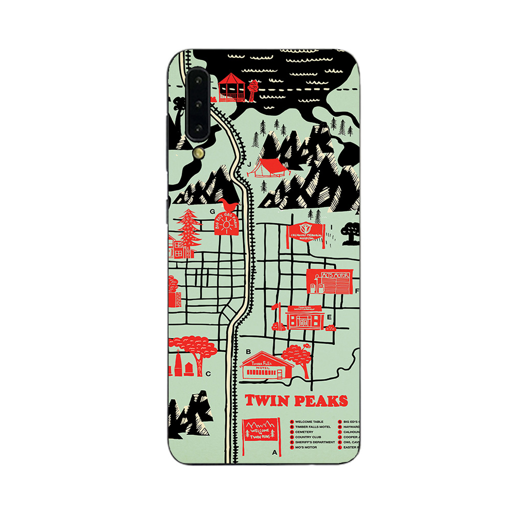 SAGA50-Twin Peaks Map Skin for Samsung Galaxy A50 & A70 - Twin Peaks Map -  MightySkins