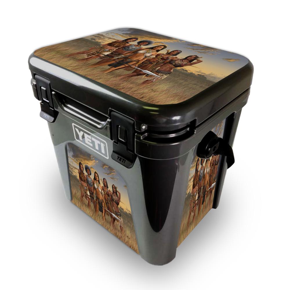 Picture of MightySkins YEROAD24-African Queens Skin for Yeti Roadie 24 Hard Cooler - African Queens