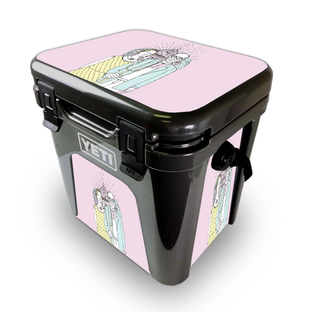 Picture of MightySkins YEROAD24-American Gothic Pop Skin for Yeti Roadie 24 Hard Cooler - American Gothic Pop