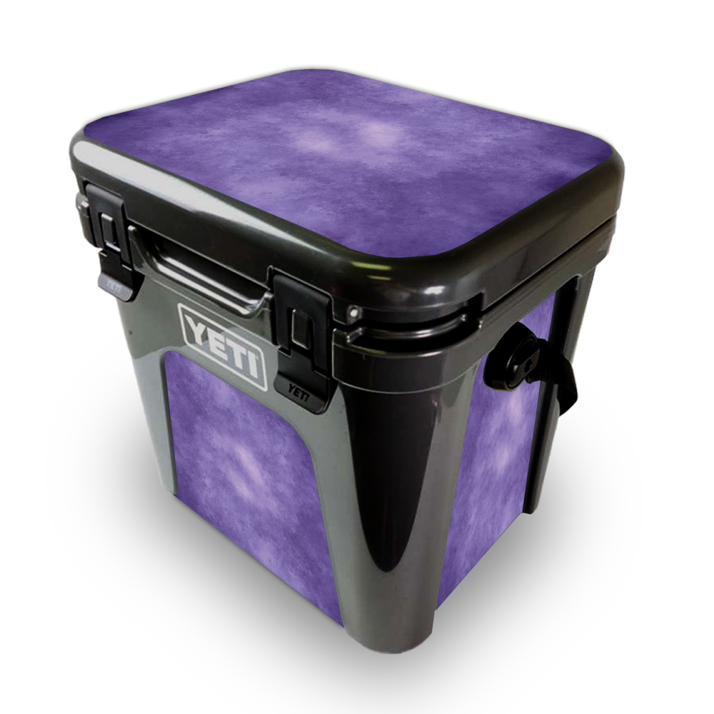 Picture of MightySkins YEROAD24-Purple Airbrush Skin for Yeti Roadie 24 Hard Cooler - Purple Airbrush