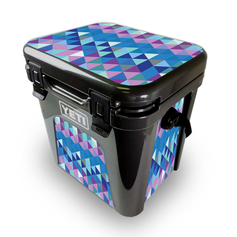 Picture of MightySkins YEROAD24-Purple Kaleidoscope Skin for Yeti Roadie 24 Hard Cooler - Purple Kaleidoscope
