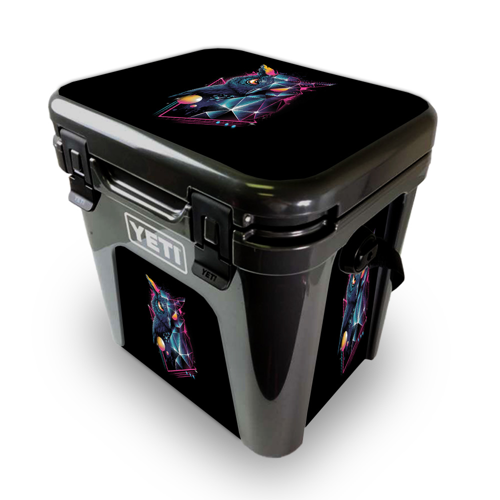 Picture of MightySkins YEROAD24-Outrageous Owl Skin for Yeti Roadie 24 Hard Cooler - Outrageous Owl