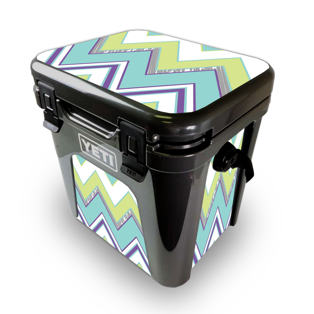 Picture of MightySkins YEROAD24-Pastel Chevron Skin for Yeti Roadie 24 Hard Cooler - Pastel Chevron