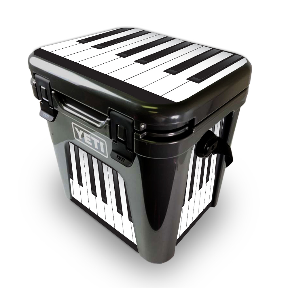 Picture of MightySkins YEROAD24-Piano Keys Skin for Yeti Roadie 24 Hard Cooler - Piano Keys