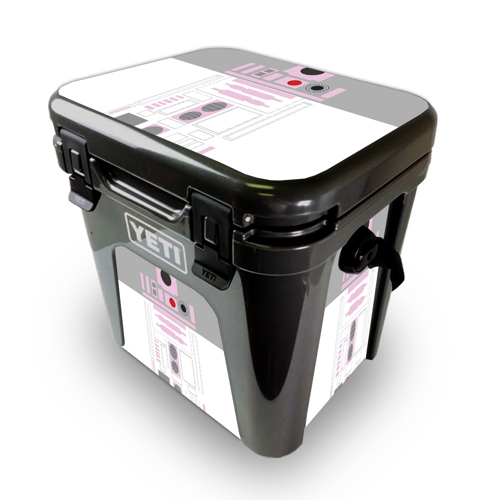 Picture of MightySkins YEROAD24-Pink Cyber Bot Skin for Yeti Roadie 24 Hard Cooler - Pink Cyber Bot