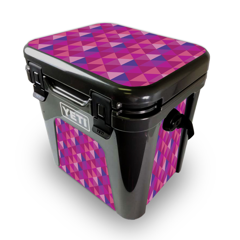 Picture of MightySkins YEROAD24-Pink Kaleidoscope Skin for Yeti Roadie 24 Hard Cooler - Pink Kaleidoscope