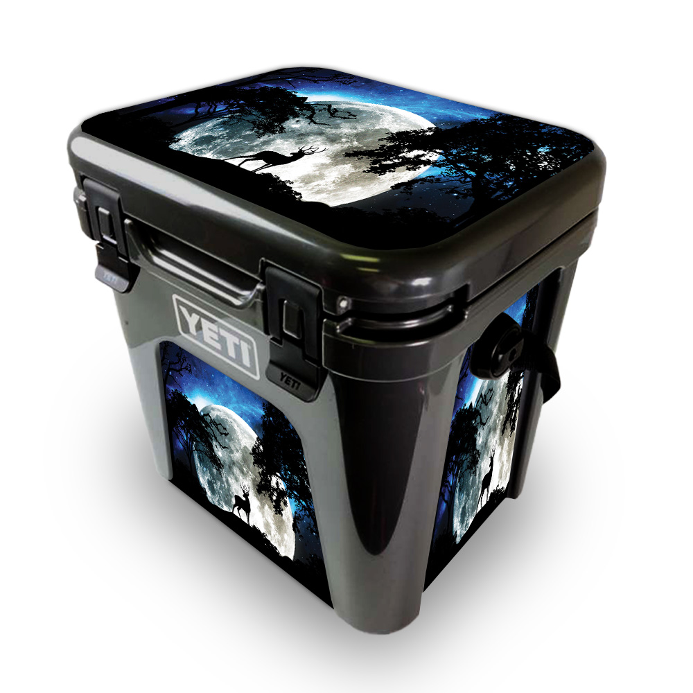 Picture of MightySkins YEROAD24-Moonlight Deer Skin for Yeti Roadie 24 Hard Cooler - Moonlight Deer